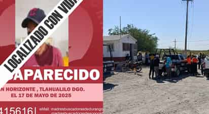 Desaparecido en Tlahualilo.