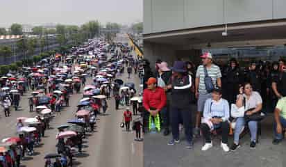 Bloqueo de CNTE afecta a miles de pasajeros de AICM