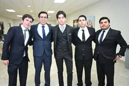 Indalecio, Andrés, Javier, Rafael y Pastor.
