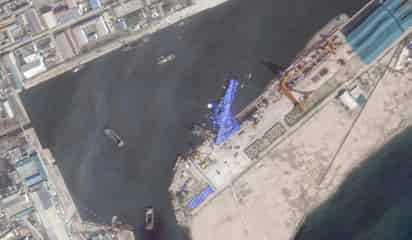 Corea del Norte detiene a tres por fallida botadura de destructor naval
