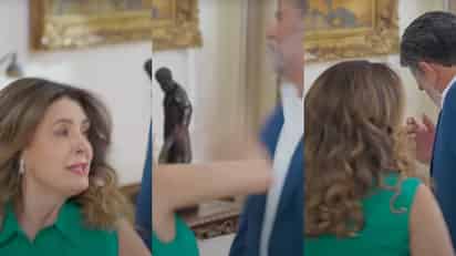 Cachetada de Mayrín Villanueva a Eduardo Santamarina se vuelve viral | Video