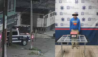Detienen a hombre en flagrancia por robo, lo detectaron mediante las cámaras de vigilancia