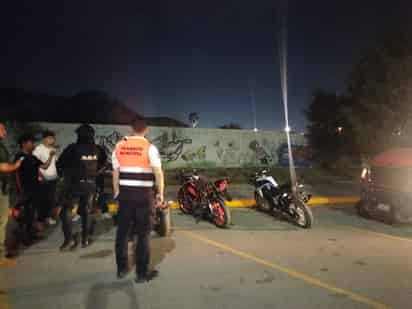 Retiran 19 motocicletas en operativo contra arrancones en el complejo La Jabonera
