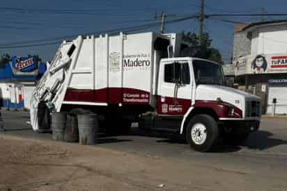 Cobertura en la recolección de basura en Madero es del 80 por ciento