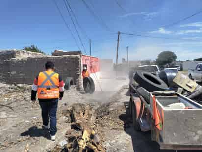 Campaña de descacharrización recorre el Fraccionamiento Popular Ramos Arizpe de San Pedro