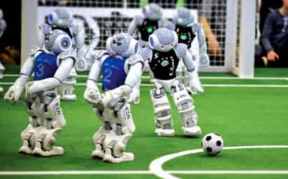 RoboCup Humanoid League 2023 en Burdeos, Francia. Foto: RoboCup