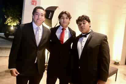 Max Conteras, Carlos Maqueda y Bruno García.