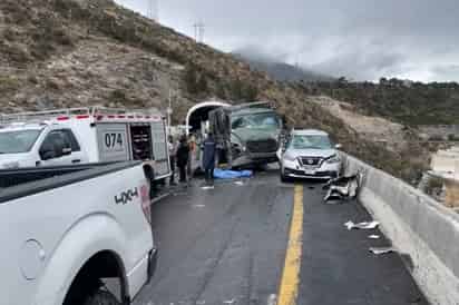 Una persona sin vida dejó choque múltiple en la Carretera Federal 57