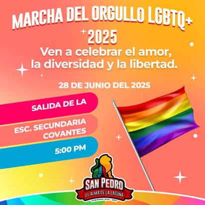Llaman a participar en 'Marcha del Orgullo' en San Pedro