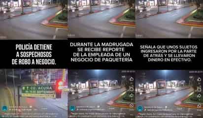 SSP y FGE detienen a dos hombres, presuntos responsables de un robo a negocio en Piedras Negras