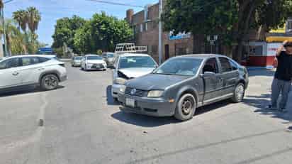 Se registra aparatoso choque en el Centro de Gómez Palacio