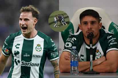 Bruno Barticciotto y Javier Güémez se encaran al final del Santos vs Cruz Azul