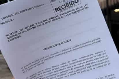 Colectiva de mujeres presenta iniciativa de reforma a la Ley de Salud en Coahuila para la legalización del aborto