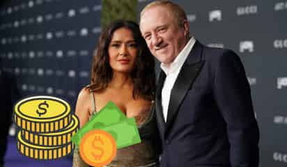 ¿De cuánto es la fortuna del esposo de Salma Hayek?