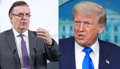 Marcelo Ebrard y Donald Trump (ESPECIAL)
