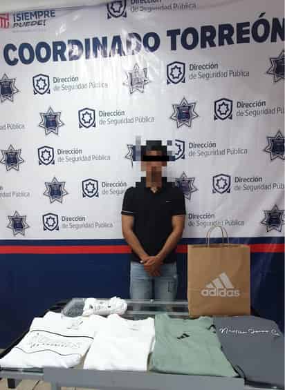 Detenido por presunto robo en tienda de ropa