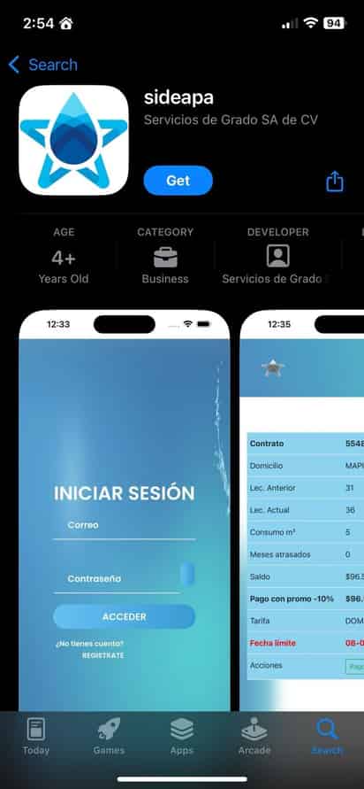Mas de 2 mil usuarios han descargado app de Sideapa para facilitar pagos y trámites