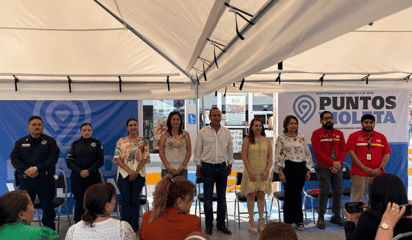 El municipio de Parras se integra el programa; Puntos Violeta