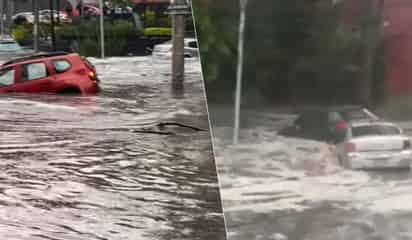 Tromba azota la Ciudad de México, arrastró coches y afectó viviendas: VIDEOS