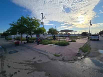 Se redoblan trabajos por lluvias en parques y plazas públicas de Lerdo