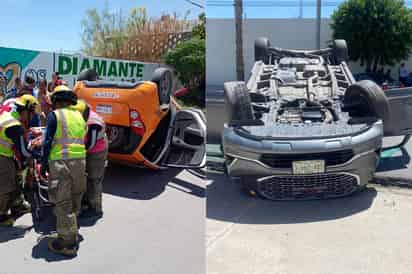 Dos volcaduras movilizan a cuerpos de emergencia en diferentes puntos de Torreón