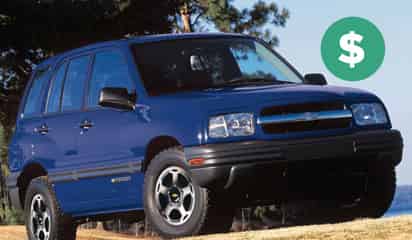 ¿Cuánto cuesta hoy una Chevrolet Tracker del año 2000?