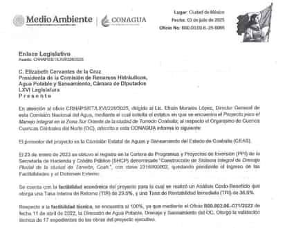 Proyecto de drenaje pluvial en Torreón pierde vigencia ante Hacienda