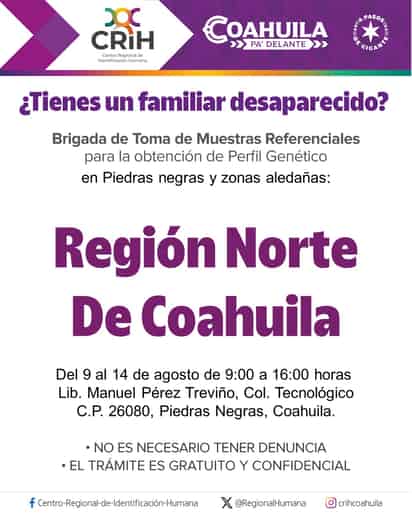 Prepara CRIH brigada de toma de muestra genética en la región norte de Coahuila