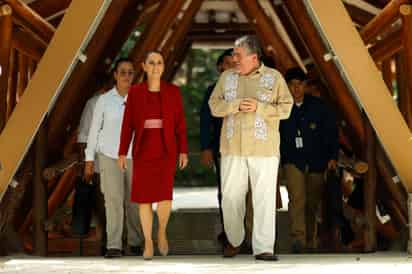 Sheinbaum sostiene reunión con Bernardo Arévalo, presidente de Guatemala