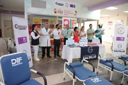 DIF Coahuila lleva sillas cama y apoyos a Hospitales Generales