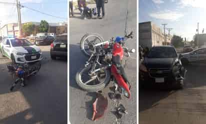 Arrollan a motociclista en el Parque Industrial de Gómez Palacio, fue hospitalizado