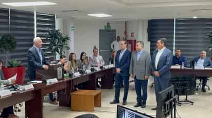 Toma de protesta Javier Jiménez Lechuga, Eduardo Olmos, Óscar Gerardo Luján Fernández. (FERNANDO COMPEÁN)