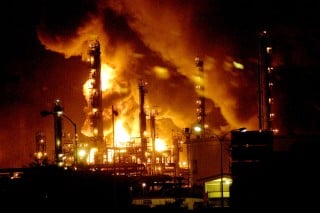 incendio de la ciudad de texas de la refinería de bp