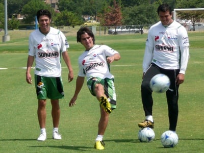 Santos Laguna entrenó ayer en las instalaciones de la University of Texas at Dallas, con miras a su partido de mañana contra Pachuca en la Superliga. (Fotografías cortesía del Club Santos Laguna)