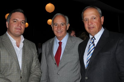 Jaime Russek, José Pinto y Javier Garza