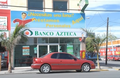 Bancos. De acuerdo a Banco Azteca hay artículo en la nueva Ley que son injustos e inequitativos.  ARCHIVO
