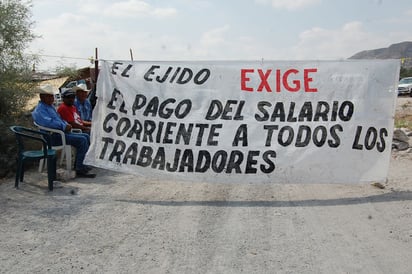 Conflicto. Persiste el problema entre los ejidatarios y la empresa en la mina La Platosa.