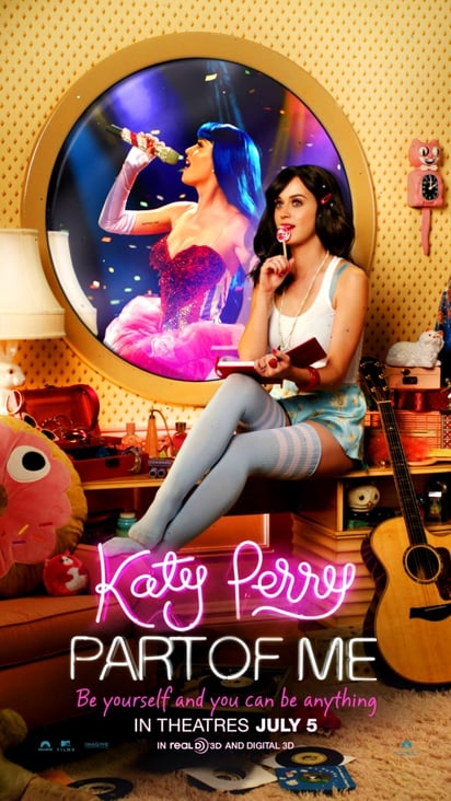 'Los fans quedarán más que complacidos con la película porque tendrán el mejor lugar para ver mis conciertos”.
-KATY PERRY, Cantante-