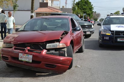 Colisión. En el choque ocurrido ayer por la mañana, no hubo personas lesionadas.