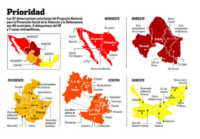 'Focalizan' con estrategia municipios de riesgo