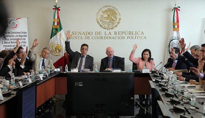 Comparece. Manuel Mondragón compareció ayer lunes ante comisiones unidas de Gobernación y Seguridad Pública del Senado de la República, en busca de ser ratificado como titular de la Comisión Nacional de Seguridad (CNS).