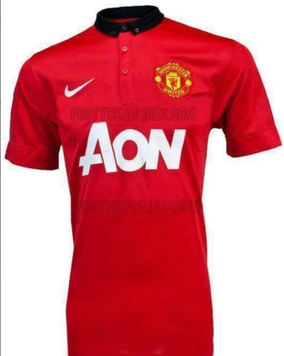 La supuesta camiseta del United para la temporada 2013-2014. (Especial)