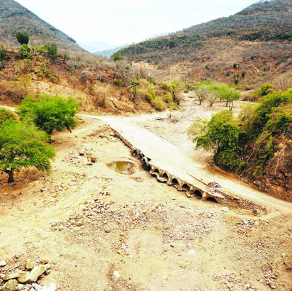 Agua. Las partes altas de la región de Santa María de Ocotán, en Mezquital, son las que están sufriendo por la falta de agua.