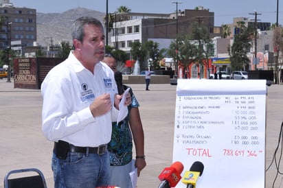 Diputado. Hace desglose de gastos por Plaza Mayor.