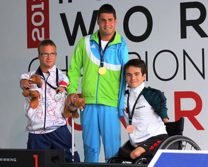 El mexicano Gustavo Sánchez obtuvo la décima presea para México del Campeonato Mundial de Natación IPC. Gustavo Sánchez gana bronce en Mundial