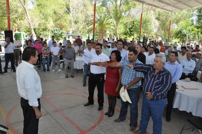 Compromiso. Rindieron protesta ayer.