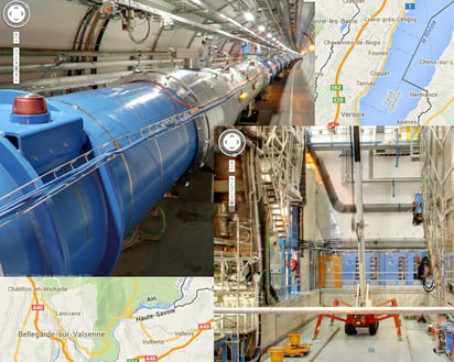 Google y el CERN se unieron en este proyecto que permitirá conocer las 'entrañas' del complejo científico en Ginebra, Suiza. (Google Street View)