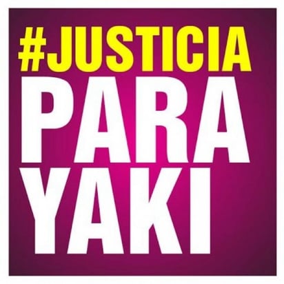 Justicia. Imagen que circula en las redes en apoyo a la joven.