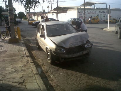 Accidente. Los daños fueron cuantiosos.