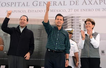 Peña Nieto encabezó hoy la inauguración del Hospital General Axapusco en el Estado de México. (El Universal) 